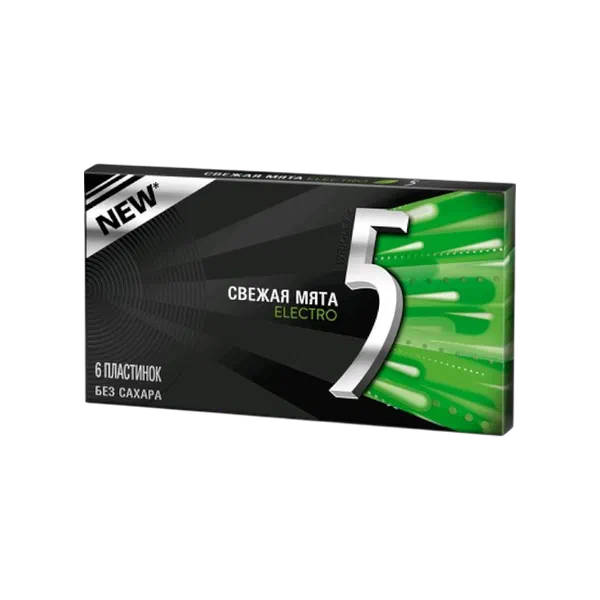 Сагыз 5 Gum Electro мята 15,6г