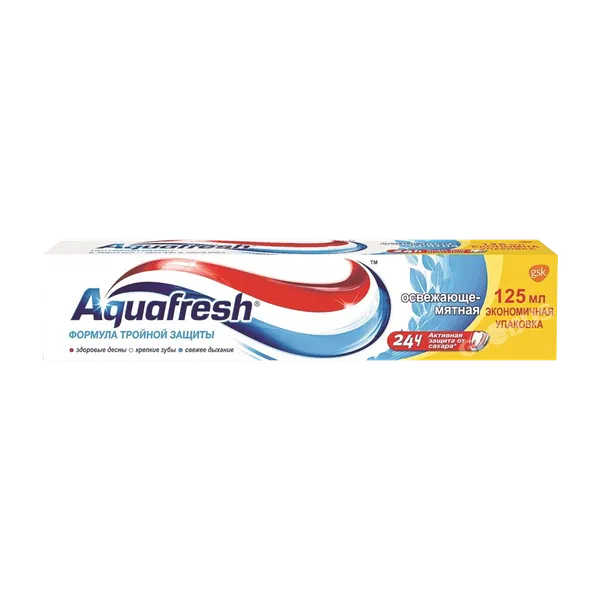 Паста зубн GSK Aquafresh Освежающе-мятная 125мл