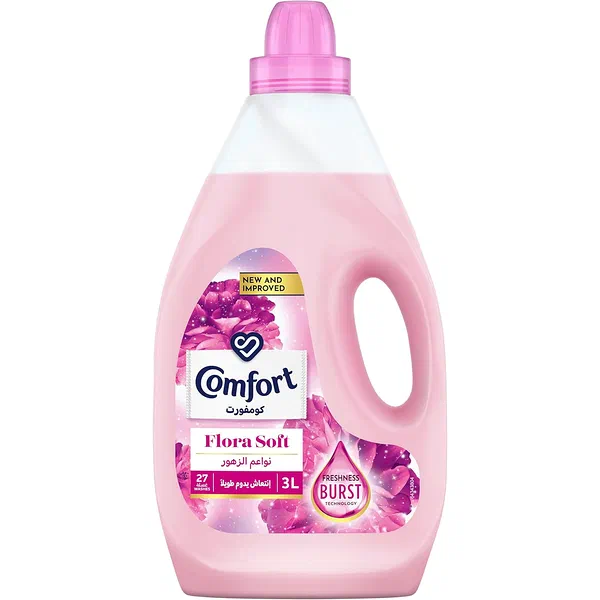 COMFORT PINK FLORA ULTRA-CONCENTRATED FABRIC SOFTENER LARGE 3L