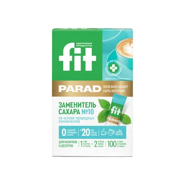 Заменитель сахара Fit Parad №10 эритритол стики 100шт