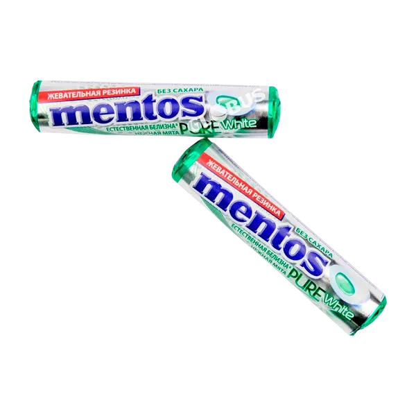 Жев. резинка Mentos Pure White нежн мята 16 г Perfetti van Melle