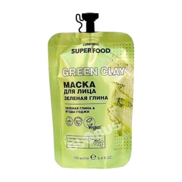 Маска д/лица Cafe mimi зеленая глина 100мл