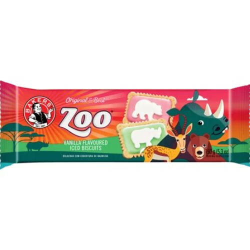 Iced Zoo Biscuits 150g