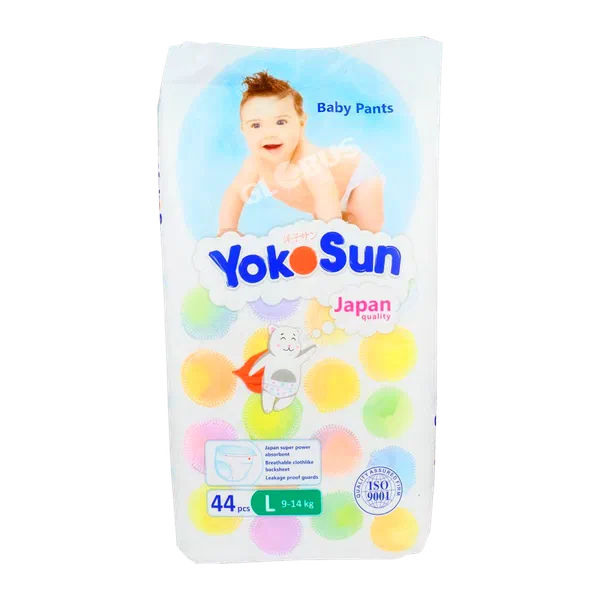 Трусики-подгузники детск Yokosun комфорт L 9-14кг 44шт
