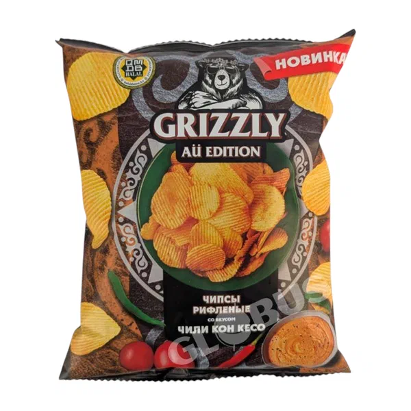 Grizzly волнистые чили кон кесо 55г п/п