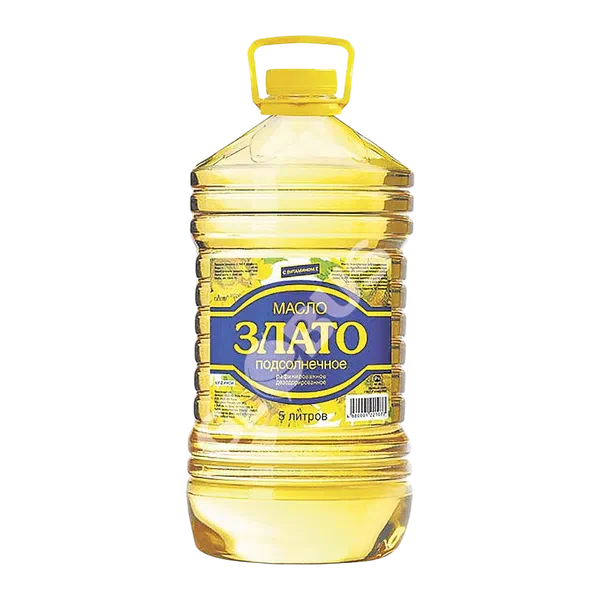 Масло подсолнечное Злато 5л