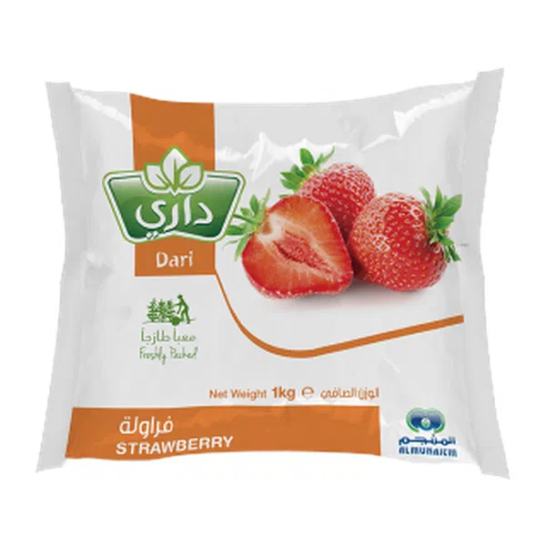 DARI FROZEN WHOLE STRAWBERRIES LARGE FAMILY PACK 1KG