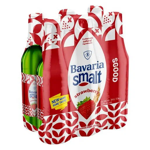 Bavaria Strawberry Beer Non Alcoholic 330/340ml 6 Pack (NRB)