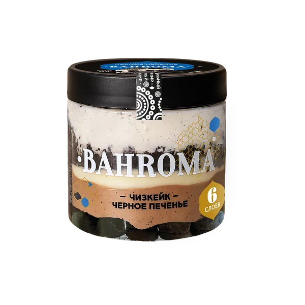 Мороженое Bahroma пломбир Чизкейк с черным печеньем 320г