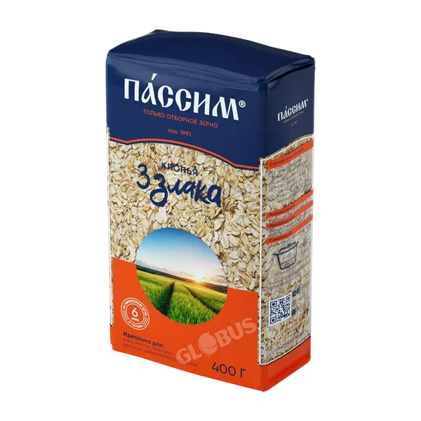 Хлопья Пассим 3 злака 400г