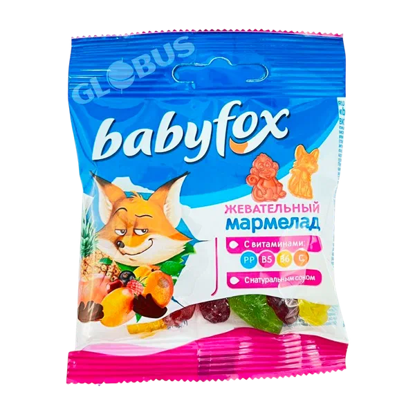 Мармелад Babyfox ассорти витам. 30г KDV