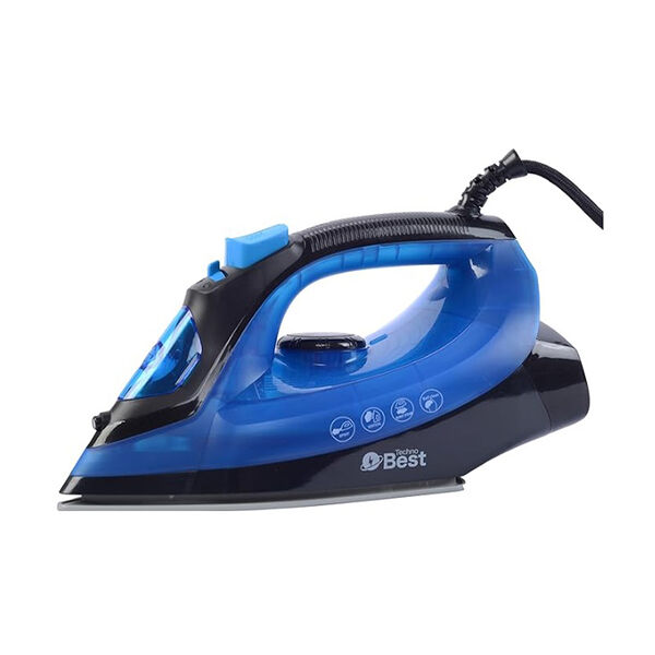 Best Steam Iron Black-Blue 1800-2200 Watt-Bsi-002