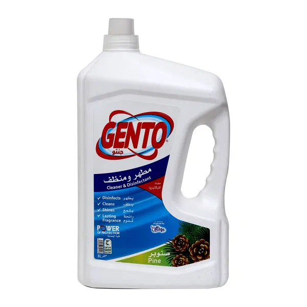 GENTO CLEAN AND DISINFECT ROSE SCENT FLOOR LIQUID 3L + 1.5L FREE