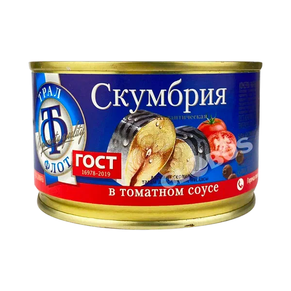 Скумбрия Тралфлот атлантическая в томат.соусе 240г ж/б