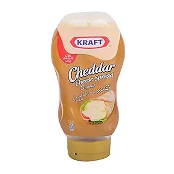 KRAFT CHEDDAR CHEESE SQUEEZABLE SPREAD EASY USE 440G