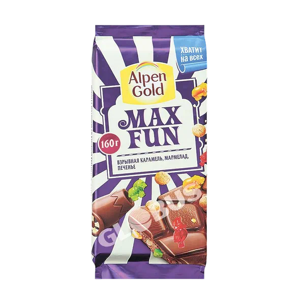 Max Fun карам/мармелад/печ суттуу шок 130г