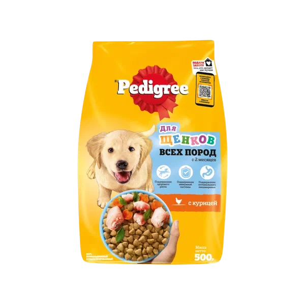 Корм д/щенков Pedigree курица 500г