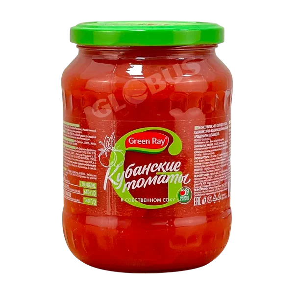 Томаты Green Ray конс.в собств.соку 720мл ст/б РЦ