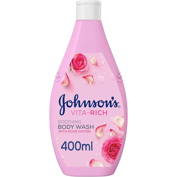 JOHNSON’S VITA-RICH ROSE WATER INVIGORATING BODY WASH 400ML
