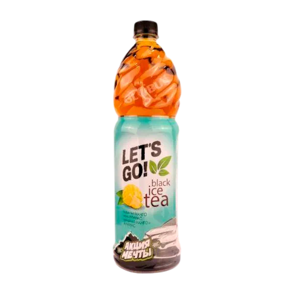 Напиток чай холод.Let's Go Ice Tea черн манго/ананас б/г 1,25л п/б YiwuLTD Кыргызстан 12