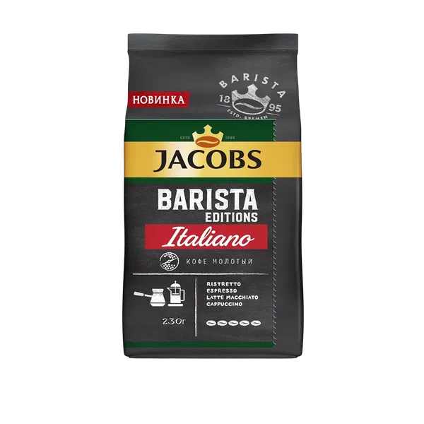 Кофе Jacobs Barista Editions Crema молот. 230г м/уп
