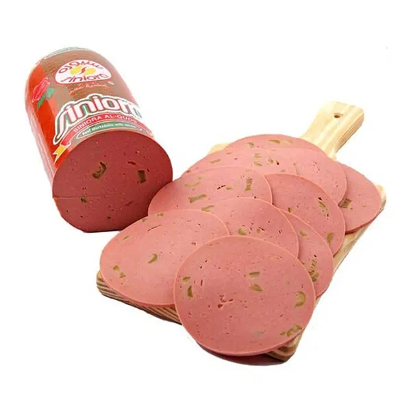SINIORA BEEF MORTADELLA WITH GREEN OLIVES PREMIUM DELI CUT