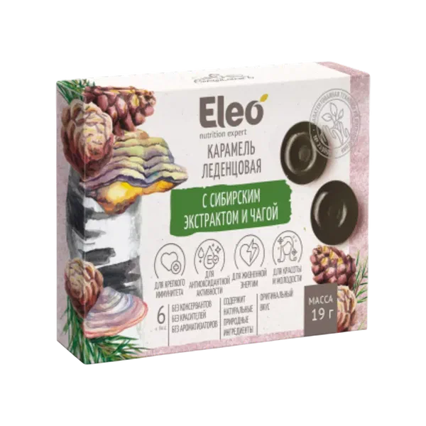 ELEO сибир экстракт/чага пастилка. 19г