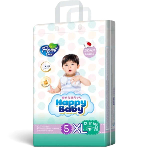 Подгузники детск Flovell Happy Giga 5 XL 46шт