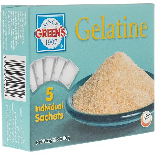 GREEN'S TRADITIONAL GELATINE UNFLAVORED THICKENING AGENT 5X10G