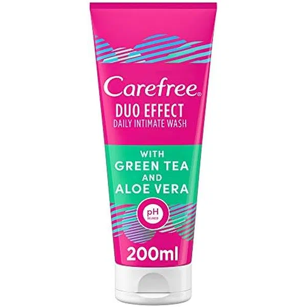 CAREFREE INTIMATE DAILY WASH WITH GREEN TEA AND ALOE 200ML