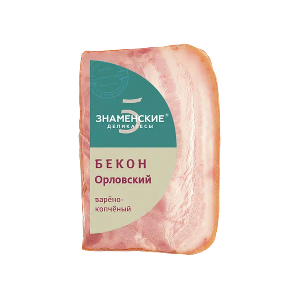 Знаменский бекон орловский из свинины деликатеси 350г