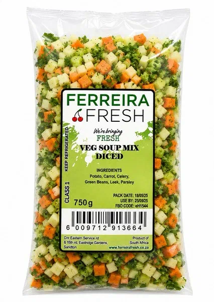 Veg Soup Mix Diced 750g