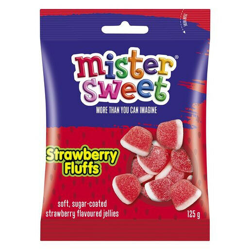 Mister Sweets Strawberry Fluffs 125g
