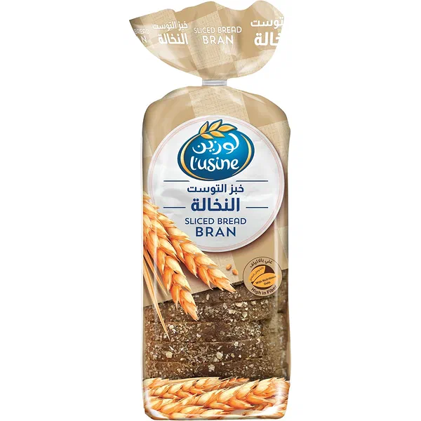 LUSINE BRAN BREAD SLICED 615G - SLICED BRAN BREAD