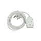Janus Dbl Coupler Extension Cord 10A 3m - White