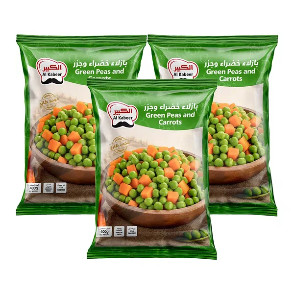 SUNBULAH SWEET GARDEN PEAS AND DICED CARROTS 400G