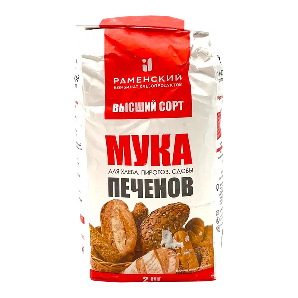 Мука Раменская пшен хлебопекар в/с 2кг