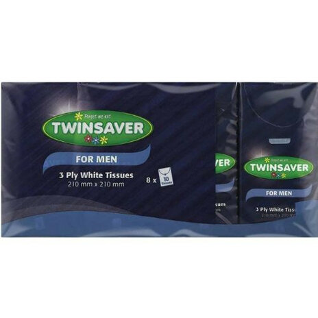 Twinsaver Facial Tissues 3PLY Men