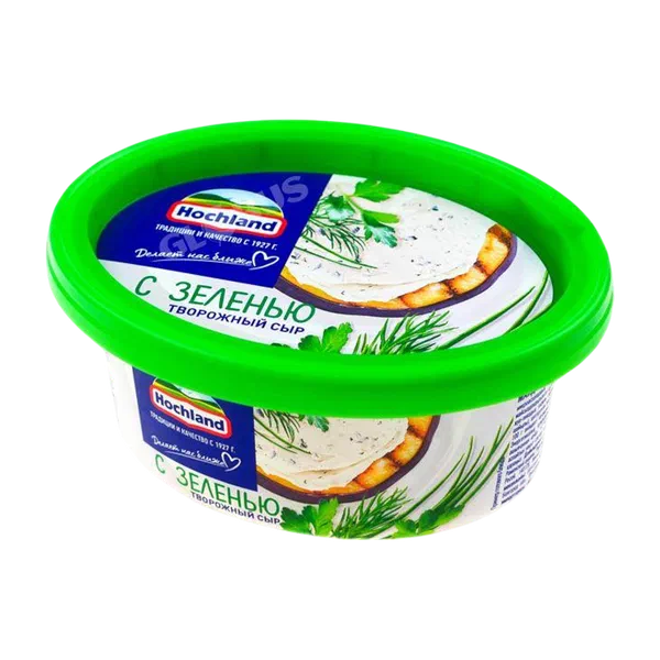Сыр Hochland творожный с зеленью 140г