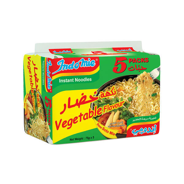 Indomie Vegetable Noodles 75 Gm X5