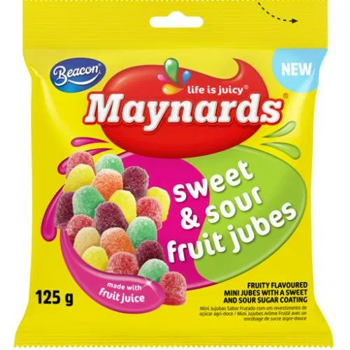 Maynards Sweet Sour Jubes 100g