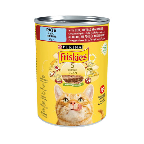 Friskies Cat Food Beefvegetables 400Gm