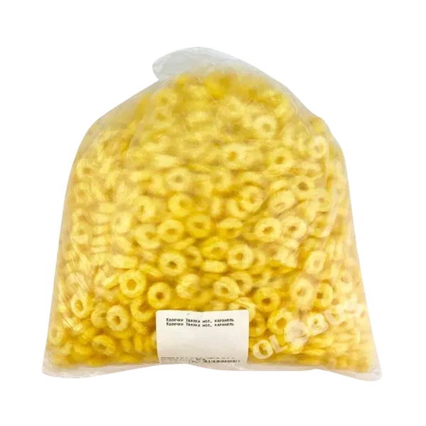 Колечки кукуруз Увелка мол. карамель вес