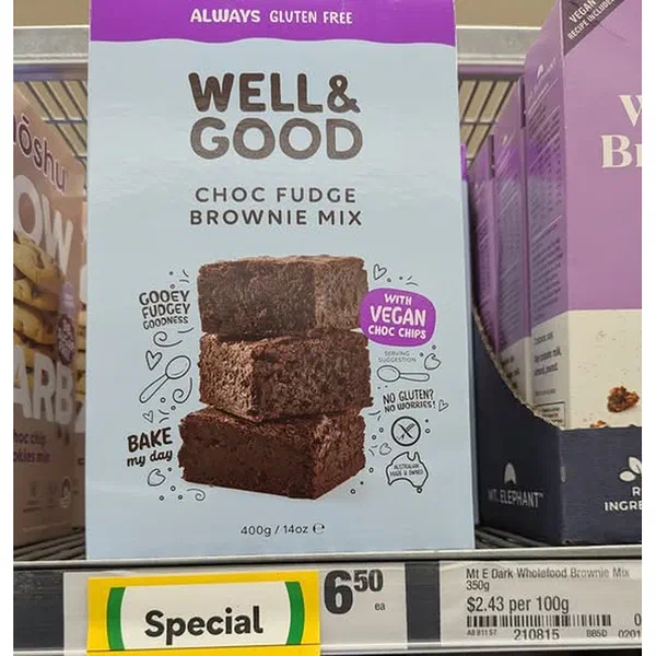 BETTY CROCKER GLUTEN-FREE CHOCOLATE BROWNIE MIX PREMIUM 400G
