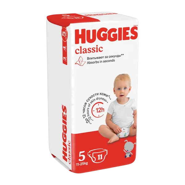Подгузники детск Huggies Classic 5 11шт