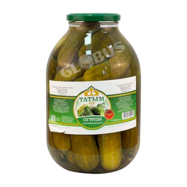 Огурцы Татым консервированные 3л ст/б
