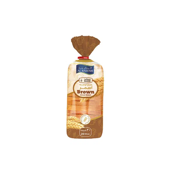 AL RASHED BROWN BREAD SLICE 550G - BROWN SLICED BREAD