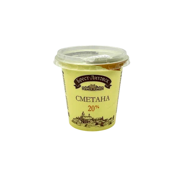 Сметана Брест-Литовск 20% 300г