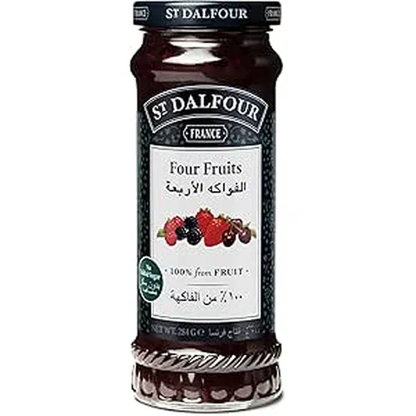 ST. DALFOUR FOUR FRUITS PREMIUM ALL-NATURAL FRUIT SPREAD 284G