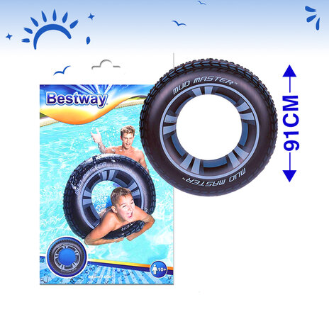 Bestway Mud Master Swim Ring 91Cm 26-36016